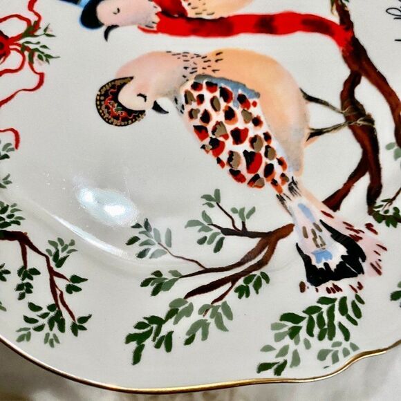 ANTHROPOLOGIE 12 Days Two Turtledoves Plate - Picture 13 of 14
